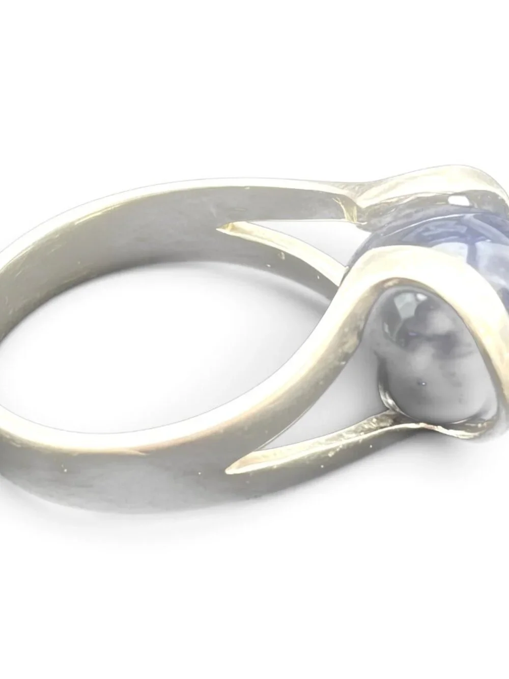 Vintage Sterling Silver Interchangeable Gemstone Marble Ring Set Multi Stone Orb